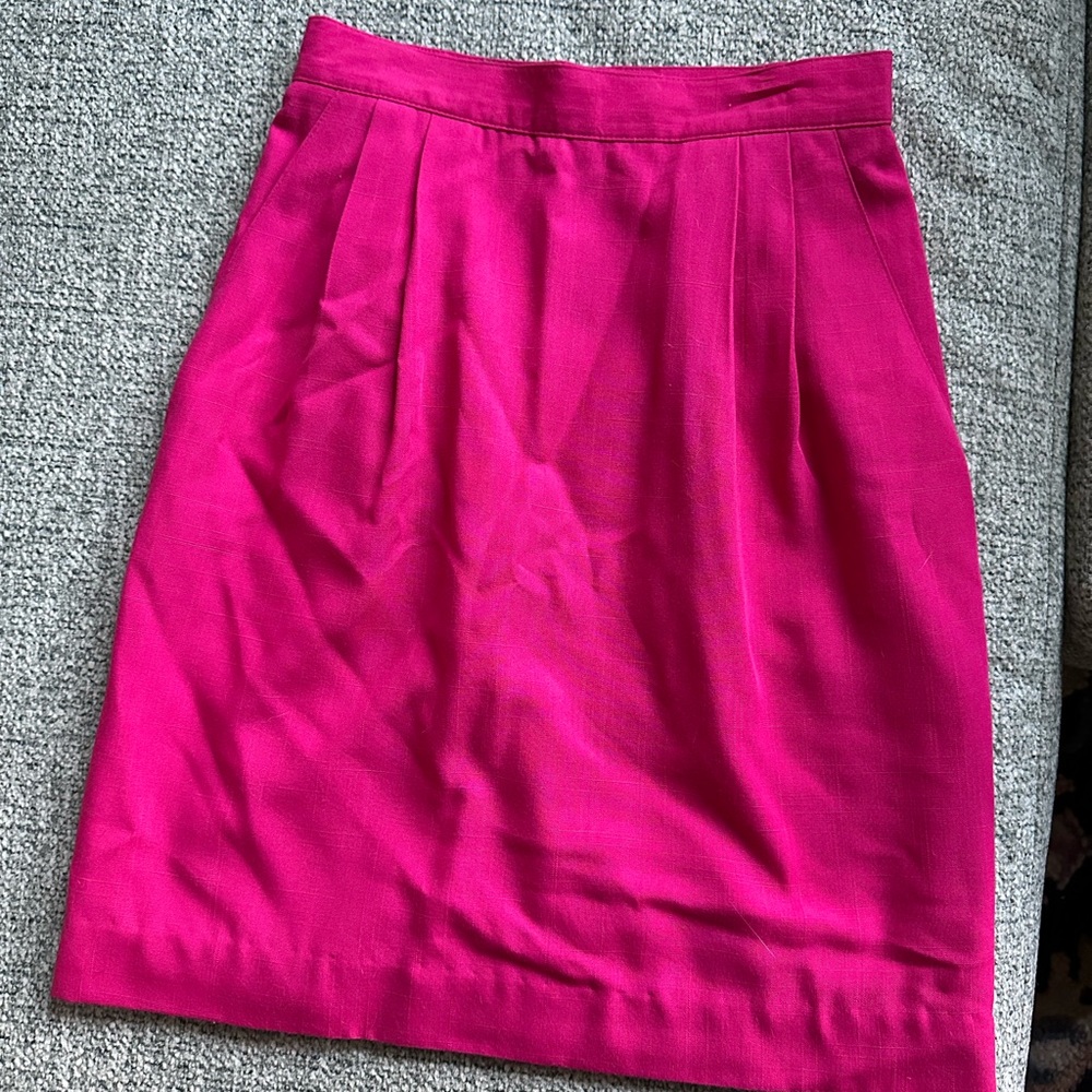 Hot Pink Linen Suit - Vintage Sag Harbor